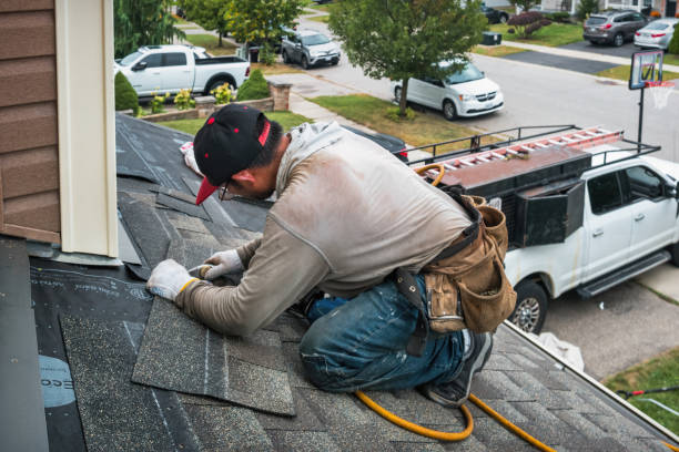 Professional Metal Roofing technician working in Lisbon, NH